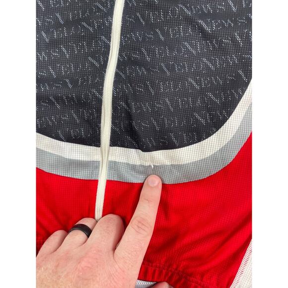Capo Forma Jersey Mens Large Cycling Full Zip Velo News Red Black Made in Italy - Picture 5 of 12